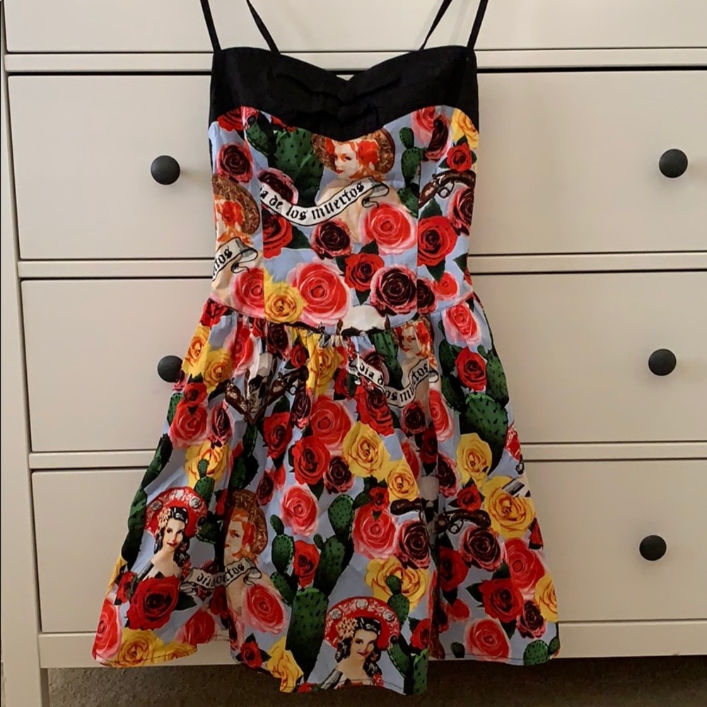 Hell Bunny dia de los muertos dress